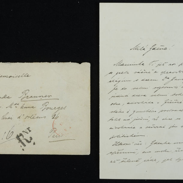 Ukázka z pozůstalosti malířky Zdenky Braunerové. Dopis Zdence Braunerové od bratra Vladimíra Braunera, psán česky, Praha, datovaný 6. 6. 1913 Ukázka z pozůstalosti malířky Zdenky Braunerové. Dopis Zdence Braunerové od bratra Vladimíra Braunera, psán česky, Praha, datovaný 6. 6. 1913