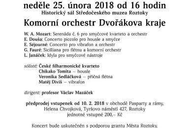 Koncert Komorního orchestru Dvořákova kraje 